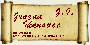 Grozda Ikanović vizit kartica